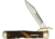 Winchester Swing Guard Brown Checker Bone Folding Knife, Mirror finish stainless clip blade, Brown checkered bone handle, KA13W / WN19121C