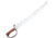 Windlass D-Guard Bowie, 17 satin finish unsharpened carbon steel blade, Brown wood handle, 400928