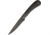 Winkler Operator Knife Black Micarta Fixed Blade Knife, 4in, Carbon Steel, Standard Edge, Black, Micarta Handle, OPERKBLMI
