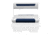 Wise 70 Qt/62 Qt Swingback Cooler Back Rest/Seat Cushion Set, Brite White/Mariner Blue, Medium, 8WD156-BS-1904