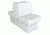 Wise Deluxe Lounge Seat w/ 10'' Base, Wise White, Large, 8WD707P-1-710