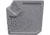 Wise Deluxe Pontoon Radius Corner Section - Base Only, Grey, 8WD133-1B-221