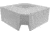 Wise Deluxe Pontoon Radius Corner Section - Base Only, White, 8WD133-1B-204