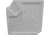 Wise Deluxe Pontoon Radius Corner Section - Base Only, White, 8WD133-1B-204