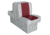 Wise Deluxe Lounge Seat w/ 10'' Base, Wise Gray/Wise Red, Large, 8WD707P-1-661