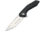 WithArmour Gent Framelock G10/CF Folding Knife, 3.38 satin finish D2 tool steel blade, Black G10 handle with carbon fiber onlay, WA-082CFG