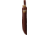 Wood Jewel Big Double Fixed Blade Knife Set, 10.5in Overall w/ 5.75in Blade, 8in Overall w/ 3.63in Carbon Steel Blade, Curly Birch Handle, Leather Sheath, 23KI