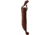 Wood Jewel Child's Knife, 6.5in Overall, 2.25in Carbon Steel Blunt Tip Blade, Curly Birch Handle, Leather Sheath, 23L