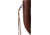 Wood Jewel Mushroom Zebra Knife, 7.75in Overall, 2.25in mirror Finish Stainless Blade, Zebra Wood Handle, Leather Sheath, 92Z