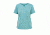 Woolrich First Forks Womens Split Neck Shirt, Aqua Sky, M, 7702-AQUASKY-M