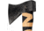 WOOX VOLANTE Axe, Carbon Steel Blade, Black Hickory, Black/Wood, BU.AXE002.01
