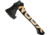 WOOX VOLANTE Axe, Carbon Steel Blade, Black Hickory, Black/Wood, BU.AXE002.01