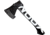 WOOX VOLANTE Axe, Carbon Steel Blade, Black Hickory, Black/White, BU.AXE002.02