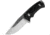 WOOX Rock 62 X-GRIP Fixed Blade Knife, 4.25in, Stonewashed, Drop Point, Black, BU.KNF001.14