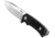 WOOX Rock 62 X-GRIP Fixed Blade Knife, 4.25in, Stonewashed, Drop Point, Black, BU.KNF001.14