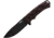 WOOX Rock 62 X-GRIP Fixed Blade Knife, 4.25in, Mil-Spec Black, Drop Point, Brown, BU.KNF001.18