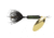 Wordens Rooster Tail In-Line Spinner, 1 3/4in, 1/24 oz Treble Hook, Black Coachdog, 204-BLCD