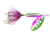 Wordens Rooster Tail In-Line Spinner, 1 3/4in, 1/24 oz Treble Hook, Tinsel Rainbow Tiger, 204-TRBOT