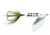 Wordens Rooster Tail In-Line Spinner, 1 3/4in, 1/24 oz Treble Hook, White Coachdog, 204-WHCD