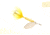 Wordens Rooster Tail In-Line Spinner, 1 3/4in, 1/24 oz, Treble Hook, Yellow, 204-YL
