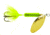 Wordens Rooster Tail In-Line Spinner, 2 1/4in, 1/8 oz Treble Hook, Chartreuse, 208-CHR