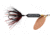 Wordens Rooster Tail In-Line Spinner, 2 1/4in, 1/8 oz Treble Hook, Copper Tinsel Black, 208-CTBL