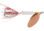 Wordens Rooster Tail In-Line Spinner, 2 1/4in, 1/8 oz Treble Hook, Copper Tinsel Glitter White, 208-CTGWH
