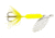 Wordens Rooster Tail In-Line Spinner, 2 1/4in, 1/8 oz Treble Hook, Fluorescent Chartreuse, 208-FLC