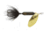 Wordens Rooster Tail In-Line Spinner, 2 1/4in, 1/8 oz Treble Hook, Glitter Black, 208-GBL