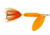 Wordens Rooster Tail In-Line Spinner, 2 1/4in, 1/8 oz Treble Hook, Glitter Orange, 208-GOR