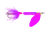 Wordens Rooster Tail In-Line Spinner, 2 1/4in, 1/8 oz Treble Hook, Glitter Pink, 208-GPK