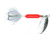 Wordens Rooster Tail In-Line Spinner, 2 1/4in, 1/8 oz Treble Hook, Glitter Rocket Red, 208-GRR