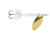 Wordens Rooster Tail In-Line Spinner, 2 1/4in, 1/8 oz Treble Hook, Glitter White, 208-GWH