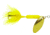 Wordens Rooster Tail In-Line Spinner, 2 1/4in, 1/8 oz Treble Hook, Glitter Yellow, 208-GYL