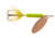 Wordens Rooster Tail In-Line Spinner, 2 1/4in, 1/8 oz Treble Hook, Hammered Copper Fluorescent Chartreuse, 208-HCFLC