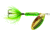 Wordens Rooster Tail In-Line Spinner, 2 1/4in, 1/8 oz Treble Hook, Metallic Gold Green Pirate, 208-MGGP