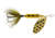 Wordens Rooster Tail In-Line Spinner, 2 1/4in, 1/8 oz Treble Hook, Metallic Gold Spot, 208-MGLDS