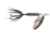 Wordens Rooster Tail In-Line Spinner, 2 1/4in, 1/8 oz Treble Hook, Metallic Silver Blk, 208-MSBL