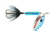 Wordens Rooster Tail In-Line Spinner, 2 1/4in, 1/8 oz Treble Hook, Metallic Silver Blue Pirate, 208-MSBP