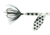 Wordens Rooster Tail In-Line Spinner, 2 1/4in, 1/8 oz Treble Hook, Metallic Silver Spot, 208-MSILS