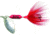 Wordens Rooster Tail In-Line Spinner, 2 1/4in, 1/8 oz Treble Hook, Red Ant, 208-RANT