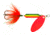 Wordens Rooster Tail In-Line Spinner, 2 1/4in, 1/8 oz Treble Hook, Shimmer Firetiger, 208-SMFT