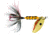 Wordens Rooster Tail In-Line Spinner, 2 1/4in, 1/8 oz Treble Hook, Yellow Coachdog with Red Hook, 208R-YLCD