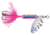 Wordens Rooster Tail In-Line Spinner, 2 1/4in, 1/8oz Treble Hook, Pink Trout Tiger, 208-PKTRT