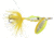 Wordens Rooster Tail Minnow In-Line Spinner, Single Hook Sz 1/6oz Chart Shiner, 12/Pkg, 2210-CHRSHI