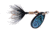 Wordens Sonic Rooster Tail In-Line Spinner, 1 3/4in, 1/16 oz Glitter Black, 181-GBL