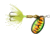 Wordens Sonic Rooster Tail In-Line Spinner, Freshwater, Single Hook, 2 3/8in, 1/8oz Fire Tiger, 12/Pkg, 182-FRT
