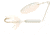 Wordens Super Rooster Tail In-Line Spinner, Sz 1/4oz White, 194-WH