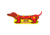 WOW Watersports Weiner Dog 3 Rider Towable, 19-1010