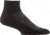 Wrightsock Endurance Qtr Safety Toe Socks, Black/Ash, Medium, 9052.7301